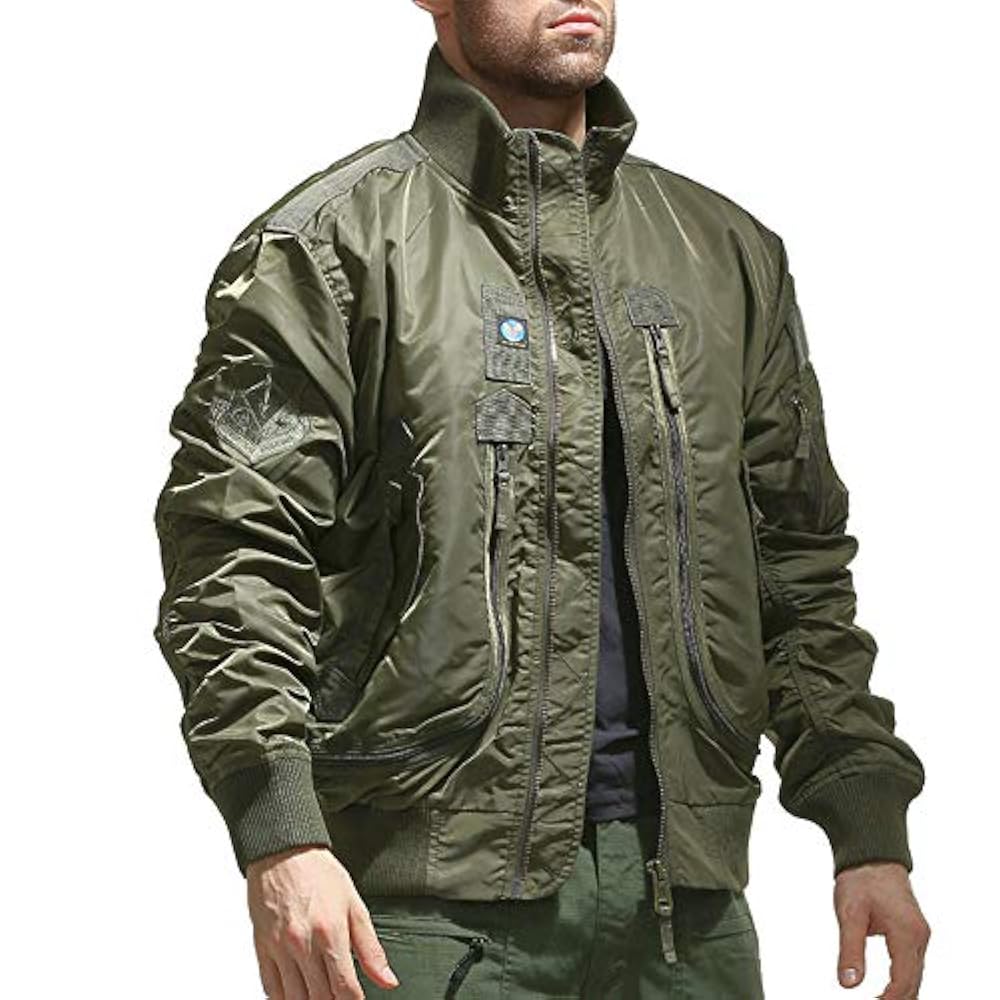 Bomber Jacket Men Streetwear Thin Army Air Force Flight